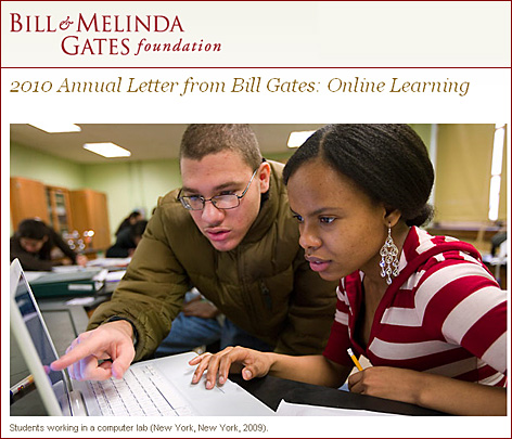 Gates Foundation Supporting Online Learning