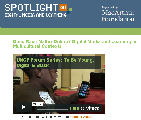 Does race matter online?