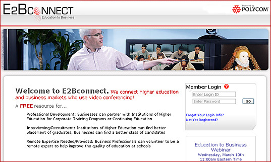 e2bconnect.net -- Education to business videoconferencing
