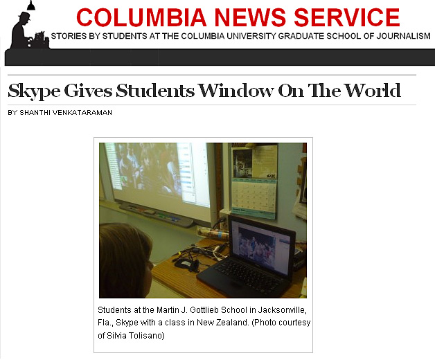 Skype gives students window on the world
