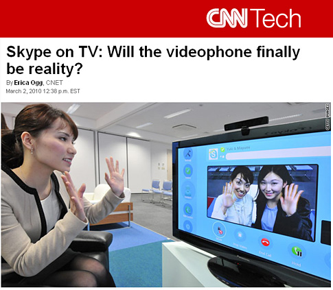 Skype on TV: Will the videophone finally be reality?