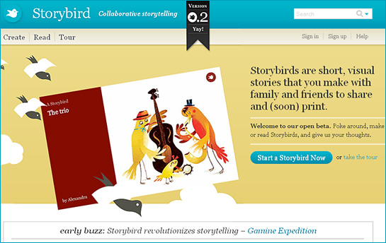 Storybird.com -- collaborative storytelling