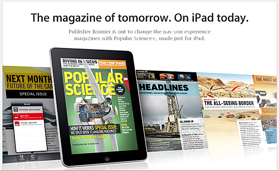 The magazine of tomorrow on the iPad today  -- what could this mean for our textbooks?