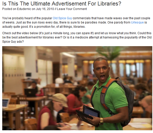 The ultimate ad for libraries!