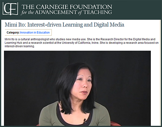 Mimi Ito: Interest-driven learning and digital media