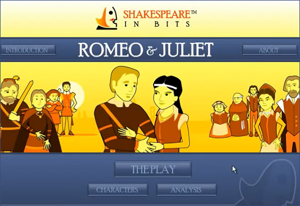 iPad app: Shakespeare in bits -- Romeo and Juliet