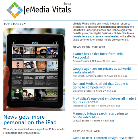 eMedia Vitals: For taking a pulse check on digital media
