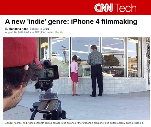 Using the iPhone 4 for movie making and recording experiences