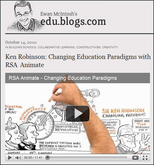 RSA Comment with Sir Ken Robinson - October 2010
