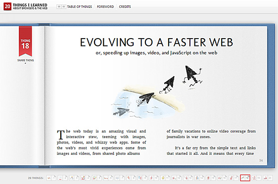 Interactive book: 20 things I learned about the web -- from Google in Nov 2010