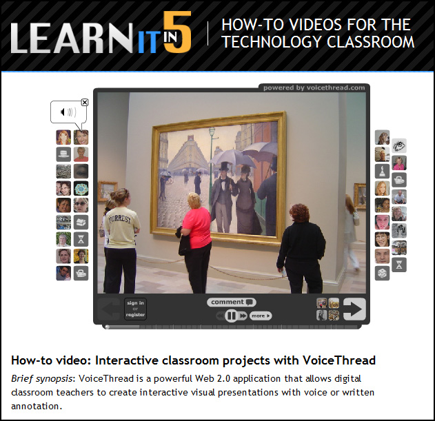 A great example of VoiceThread in action (involving Art History)