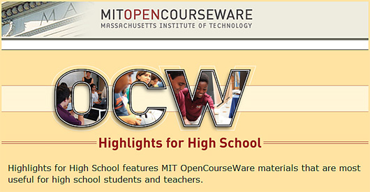MIT Opencourseware: Highlights for High School