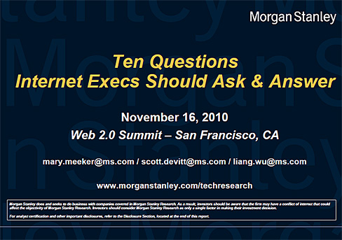 10 questions every Internet Exec needs to ask and answer
