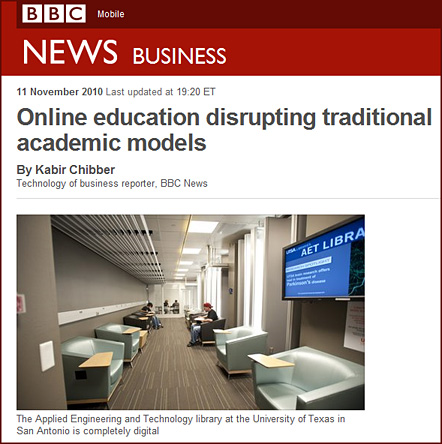 Online education disrupting traditional academic models