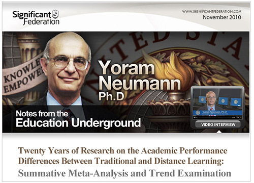 Twenty Years of Research on the Academic Performance Differences Between Traditional and Distance Learning: Summative Meta-Analysis and Trend Examination