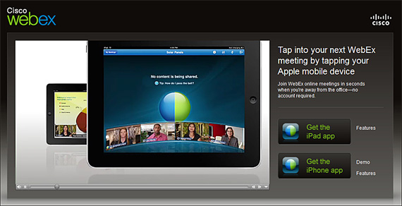 Cisco WebEx Brings Mobile Video Conferencing to the Apple iPad