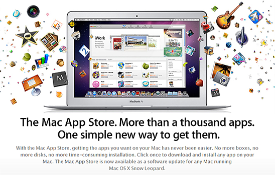 Mac App Store - Launched on January 6, 2011