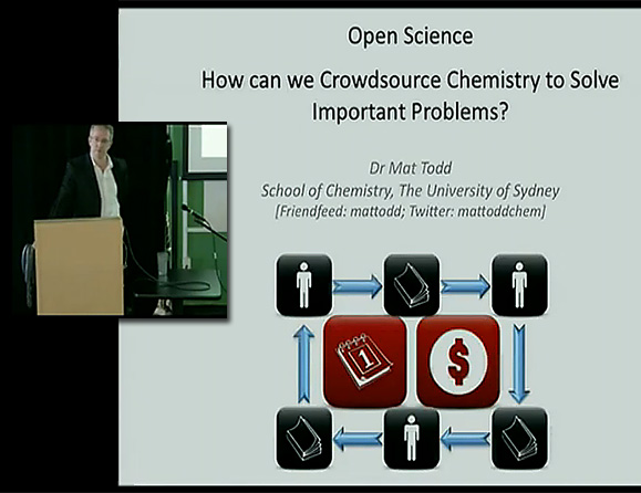 Crowdsourcing chemistry -- April 2010 presentation at Google Tech Talk -- by Dr Matthew Todd, School of Chemistry, University of Sydney