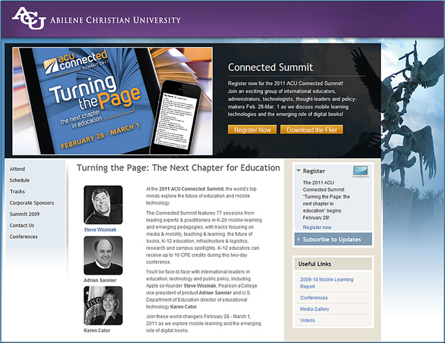 Abilence Christian University's Turning the Page Conference - February 28 - March 1, 2011