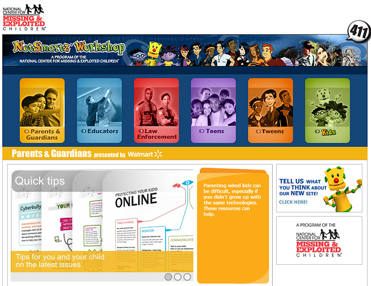 NetSmartz.org -- resources to help children stay safe online and offline