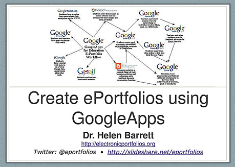 Helen Barrett - Google Apps For e-Portfolios - Workshop for NCCE - 3-2011