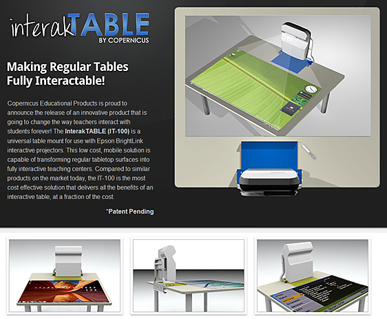 interaktable.com -- for use with the Epson BrightLink Projector