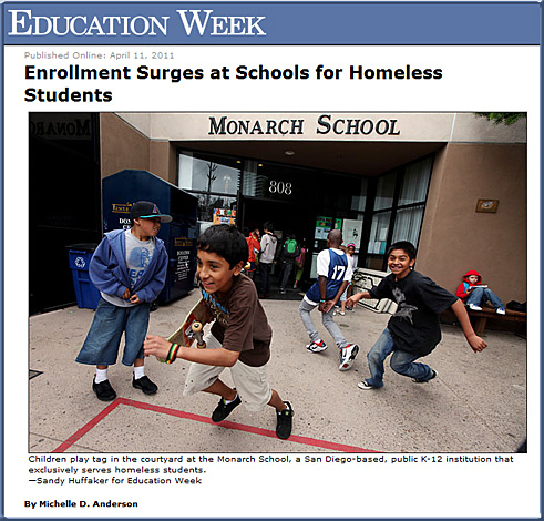 Enrollment surges at schools for homeless students