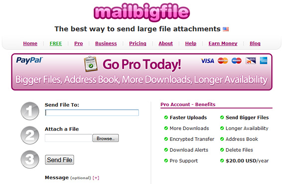 mailbigfile -- sending large files