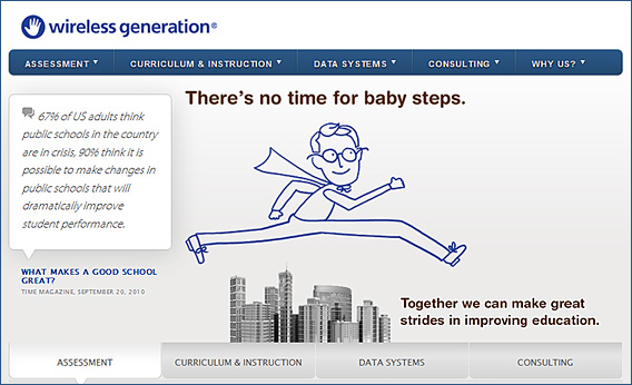 There's no time for baby steps -- Wireless Generation