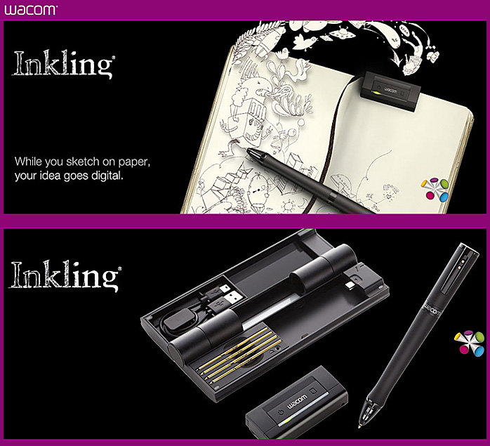 Inkling -- the new digital sketch pen from Wacom