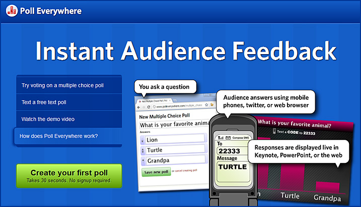 Poll Everywhere -- real-time polling