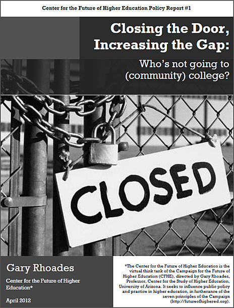 Closing the door, opening the gap -- by Gary Rhoades - April 2012