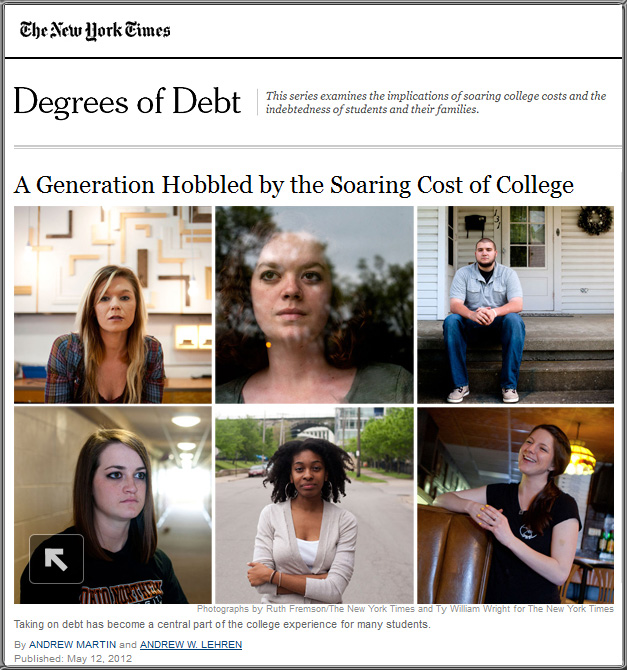 A generation hobbled by the soaring cost of college