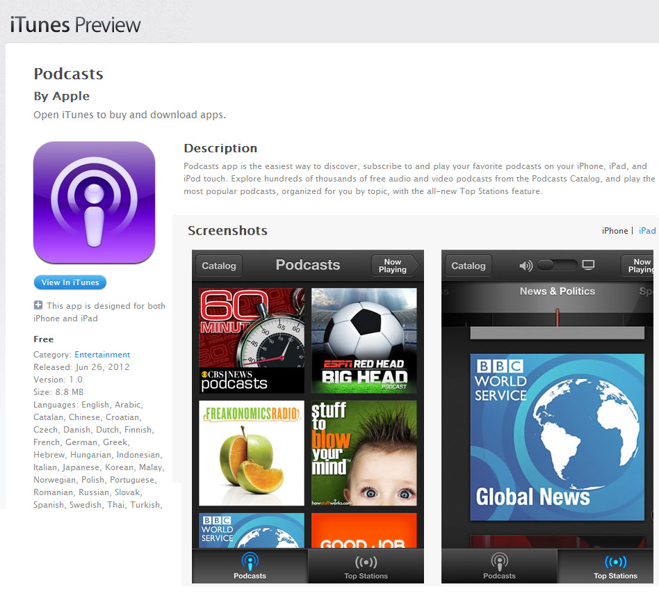 Apple expands its app offerings with Podcasts