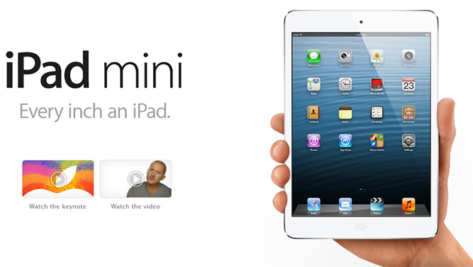 Apple announces the iPad Mini on 10-23-12