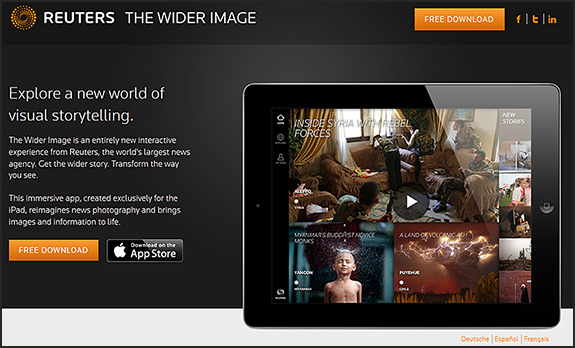 The Wider Image app from Reuters