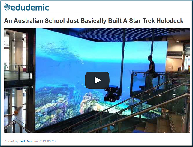 An Australian school just basically built a Star Trek holodeck