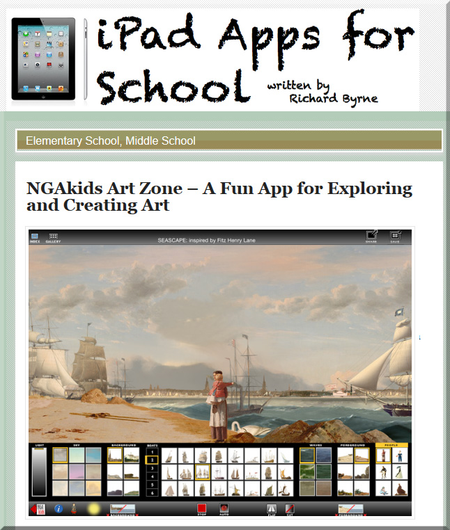 NGAkids Art Zone – A Fun App for Exploring and Creating Art