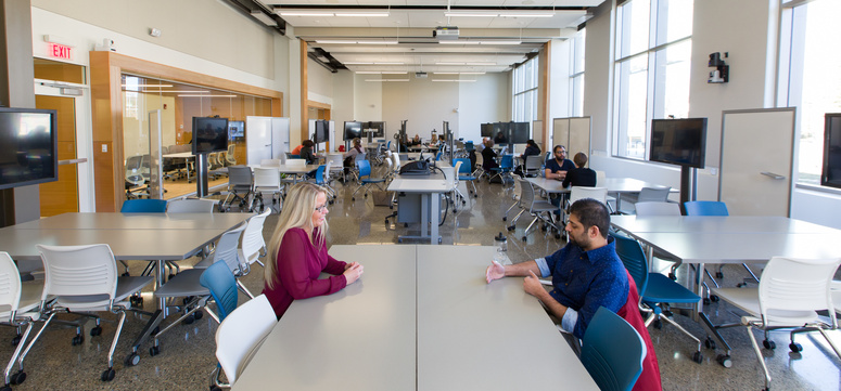 Photos inside The Taylor Institute for Teaching and Learning before the official launch in April 2016.