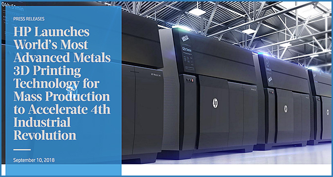 HP Launches World’s Most Advanced Metals 3D Printing Technology for Mass Production to Accelerate 4th Industrial Revolution 