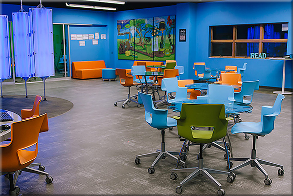 Another example of a wonderful learning space at Inventionland Institute