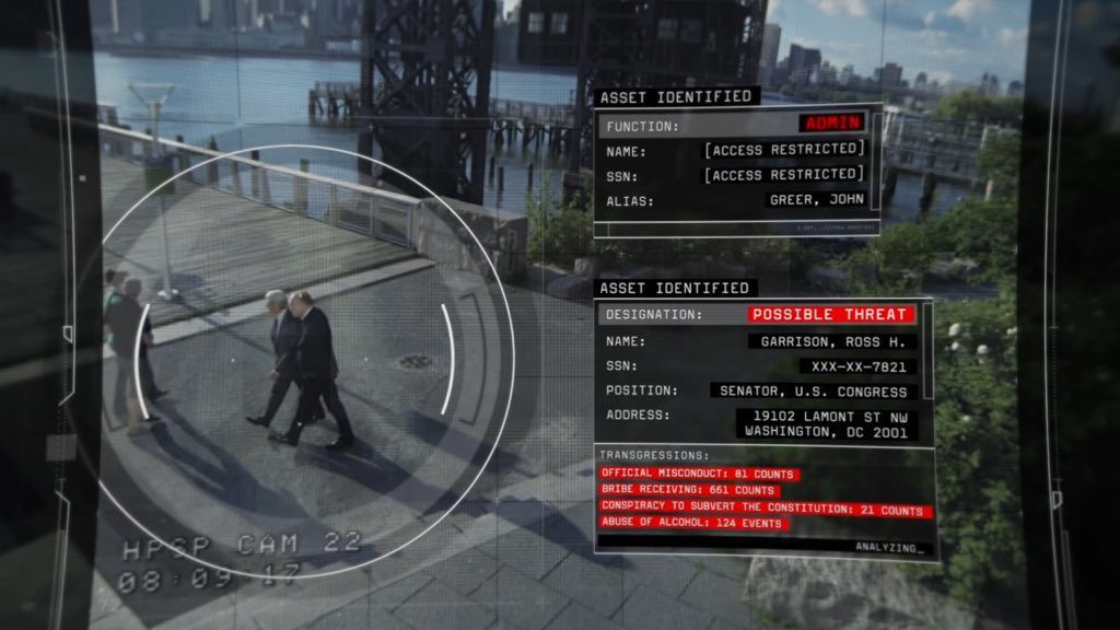 AI being used in the hit series called Person of Interest