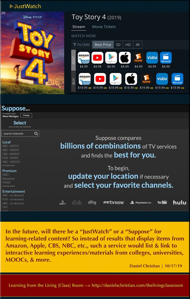 DC: In the future...will there be a JustWatch or a Suppose for learning-related content?