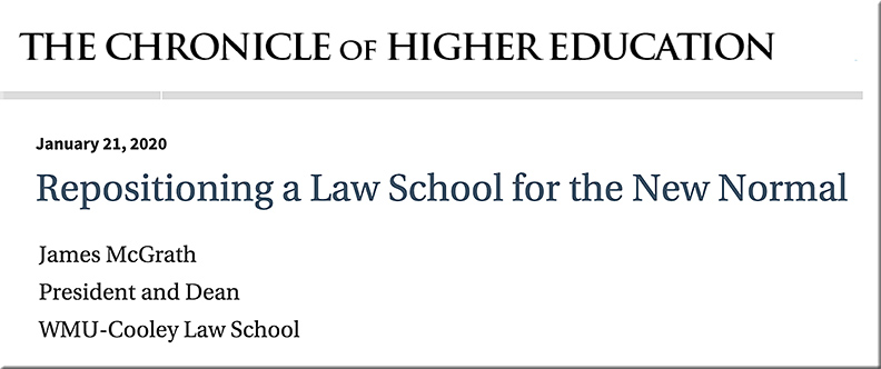 Repositioning a Law School for the New Normal