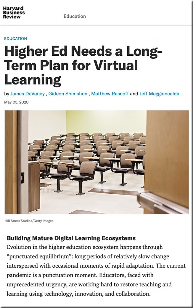 Higher ed needs to build more mature Digital Learning Ecosystems