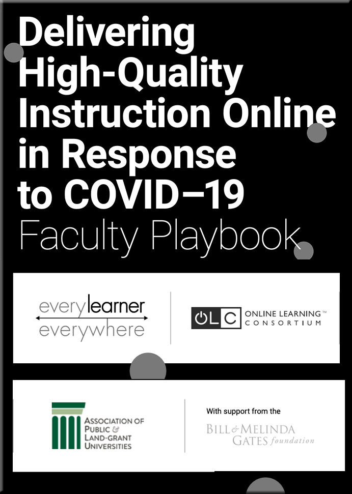 Faculty playbook for online instruction -- concise, and meant to deliver education equitably