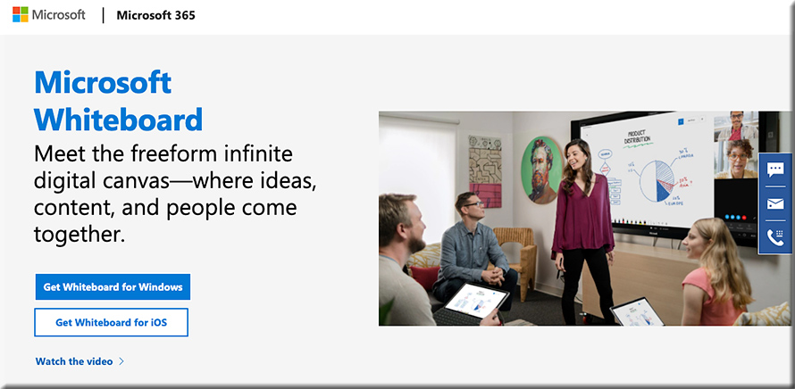 The new Microsoft Whiteboard -- how might this be used for online-based learning? Learning pods?