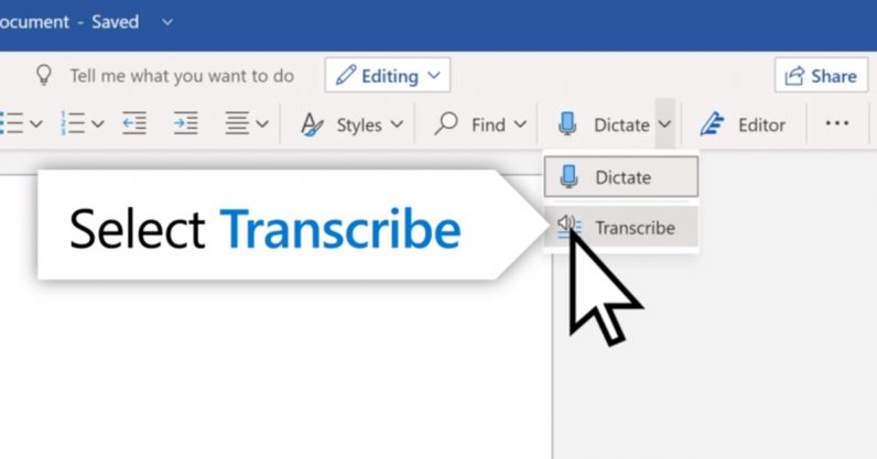 Here is how to use Microsoft's new Transcribe feature in Word