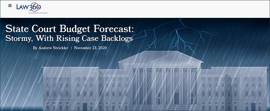 State Court Budget Forecast: Stormy with Rising Backlogs