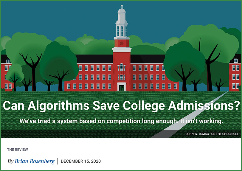 Can algorithms save college admissions?